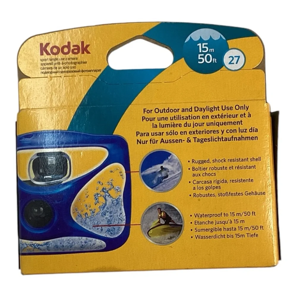 Kodak Max Waterproof 35mm Point & Shoot Film Camera New In Box‎